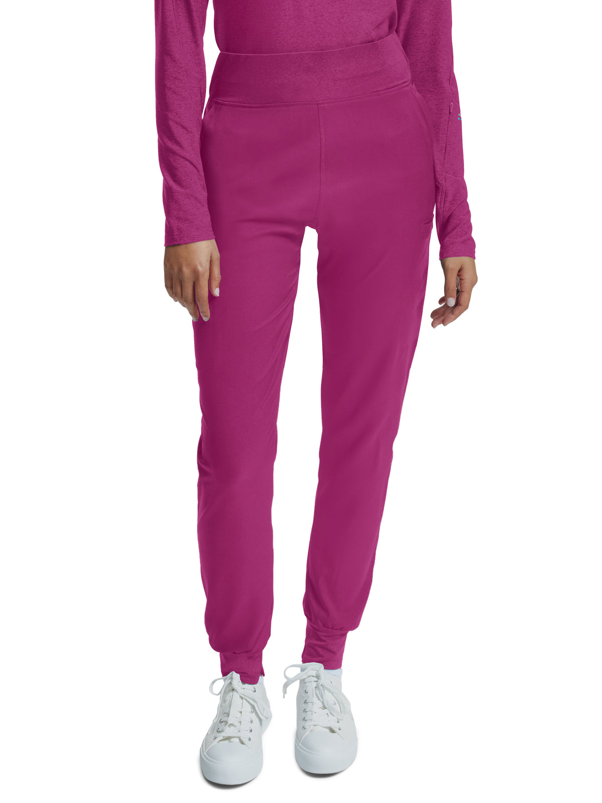 Women's Knitted Waistband Jogger Pant - WB420 - Electric Purple