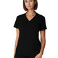 Women's 2-Pocket Wrinkle Resistant V-Neck Top - WT110 - Black