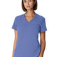 Women's 2-Pocket Wrinkle Resistant V-Neck Top - WT110 - Ceil Blue