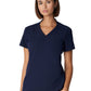 Women's 2-Pocket Wrinkle Resistant V-Neck Top - WT110 - Navy