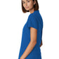 Women's 2-Pocket Wrinkle Resistant V-Neck Top - WT110 - Royal