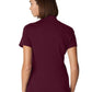 Women's 2-Pocket Wrinkle Resistant V-Neck Top - WT110 - Wine (Burgundy)