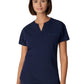 Women's 1-Pocket Tuckable V-Neck Top - WT114 - Navy