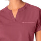 Women's 1-Pocket Tuckable V-Neck Top - WT114 - Slate Rose