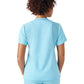 Women's Knit Collar V-Neck Top - WT119 - Island Blue