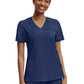 Women's Knit Collar V-Neck Top - WT119 - Navy