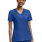 Women's Knit Collar V-Neck Top - WT119 - Royal