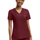 Women's Knit Collar V-Neck Top - WT119 - Wine