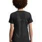 Women's Curved V-Neckline Top - WT121 - Black