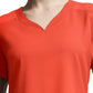 Women's Curved V-Neckline Top - WT121 - Coral Sunset