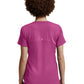 Women's Curved V-Neckline Top - WT121 - Electric Purple