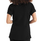 Women's 3-Pocket V-Neck Top - WT127 - Black