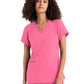 Women's 3-Pocket V-Neck Top - WT127 - Dancing Blossom