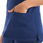 Women's 3-Pocket V-Neck Top - WT127 - Navy