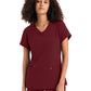 Women's 3-Pocket V-Neck Top - WT127 - Wine