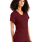 Women's 3-Pocket V-Neck Top - WT127 - Wine