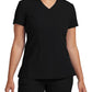 Women's 3-Pocket Princess Seams V-Neck Top - WT134 - Black
