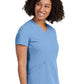 Women's 3-Pocket Princess Seams V-Neck Top - WT134 - Ceil Blue