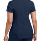 Women's 3-Pocket Princess Seams V-Neck Top - WT134 - Navy