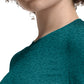 Women's Shirttail Hemline Underscrub Tee - WT311 - Heather Caribbean