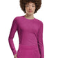 Women's Shirttail Hemline Underscrub Tee - WT311 - Heather Electric Purple