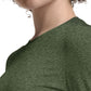 Women's Shirttail Hemline Underscrub Tee - WT311 - Heather Olive