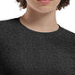 Women's Shirttail Hemline Underscrub Tee - WT311 - Heather Pewter