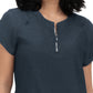Women's Zipper Neck Top