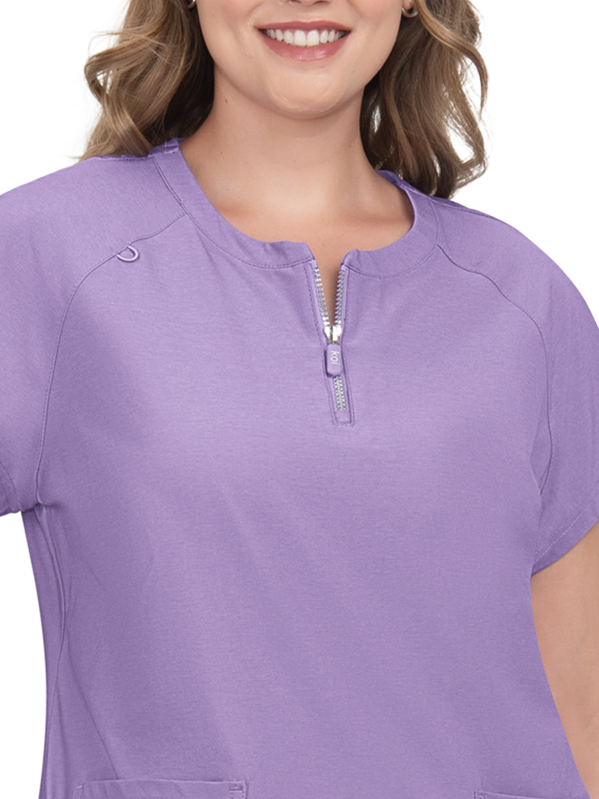 Women's Zipper Neck Top