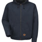 Unisex Blended Duck Zip-Front Hooded Jacket - JD20 - Navy Duck